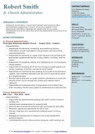 church administrator resume samples