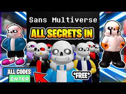 In this video i will be showing you awesome new working. The Biggest Secret In Sans Codes Sans Multiversal Battles Roblox Youtube