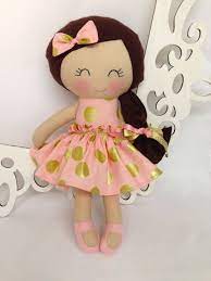 Cloth Baby Doll Handmade Dolls Fabric Dolls Soft Doll Gifts For Girls Stuffed Doll Homemade Dolls Softie Rag Doll Princess Doll Fabric Dolls Homemade Dolls Soft Baby Dolls