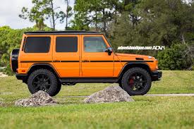 Orange Fever Mercedes G Wagen On Adv1 Off Road Wheels Mercedes G Wagen Mercedes G Mercedes Benz
