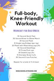 Fast Full Body Workout Bad Knee Workout Bad Knees Bodyweight Workout