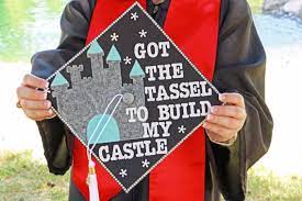 How I Did My Graduation Cap Pays To Be An English Major Creativity Disney Graduation Cap High School Graduation Cap Creative Graduation Caps