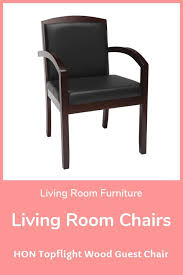 Hon Topflight Wood Guest Chair Guest Chair Chair Living Room Chairs