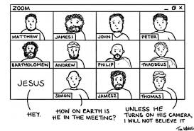 The First Zoom Conversation Of St Paul With The Corinthians In 2020 Christian Jokes Meetings Humor Christian Cartoons