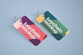Download Silver Card Keychain Mockup Set In 2020 Material Design Background Branding Design Keychain PSD Mockup Templates