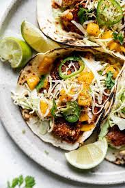 The best way to store fish is over ice. Grilled Cod Fish Tacos Mango Ginger Slaw Avocado Crema Pwwb