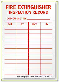 Printable fire extinguisher inspection tags template Fire Extinguisher Inspector Cv July 2021