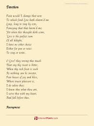 Check spelling or type a new query. Write Your Comment About Devotion Poem By Anonymous