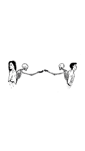 We hope you enjoy our growing collection of hd images to use as a background or home screen for your smartphone or please contact us if you want to publish a couple goals wallpaper on our site. Art Sketch Skeleton Bones Love Couple Goals Cute Wallpaper Background Lou Ann Fievet Ann Art Background Bones Line Art Drawings Love Art Art Drawings