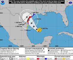 Tropical Storm Harvey Path Harvey Set To Be First Hurricane