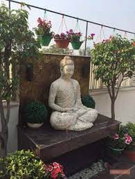 Garden Ideas Zen Landscapes 39 Trendy Ideas Garden The View From The Covered Terrace Of The New Building Stil Buddha Garden Zen Garden Design Buddha Decor