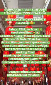 Able to work until 12am. Fitness Instructor Jobs Part Time Customer Service On Carousell