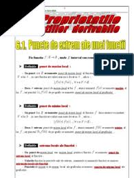 Condi¸tii suciente de extrem pentru func¸tii de n variabile, n ≥ 3. Vi Proprietati Ale Unei Functii Derivabile