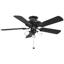 Shop hugger, low profile, flush mount ceiling fans. Fantasia Mayfair Ceiling Fan 42 Inch Black With Light 110996
