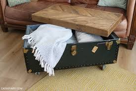 This trunk was used as mere storage chest in some earlier times but just with some slight modifications we have turned it into a redefined modified wooden coffee table. How To Upcyle A Pallet Dusty Old Trunk Into A Rustic Coffee Table With Handy Storage