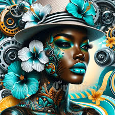 Girl with purple hat 💜 💙 💜 Prompt from Loreen's Creations I tweaked it a  bit