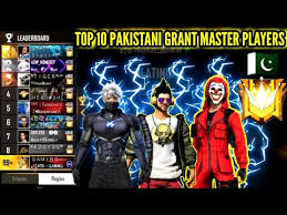 Pay money to instantly receive a pack of diamonds. Free Fire Pakistan Top 10 Grand Master Players Free Fire Pakistan Top Players Grand Master Youtube