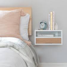 Floating Bedside Table With Oak Front Drawer Floating Bedside Table Bedside Drawers Bedside Table
