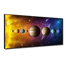 Collect the materials needed to construct the. Laeacco Cosmic Solar System Universe Decor Oil Painting Canvas Poster Wall Art Pictures For Living Room Modern Home Decoration Painting Calligraphy Aliexpress