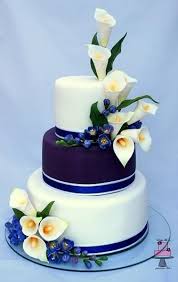 Wedding Cake Calla Lily And Freesia Calla Lily Wedding Cake Wedding Cakes Blue Cake Decorating