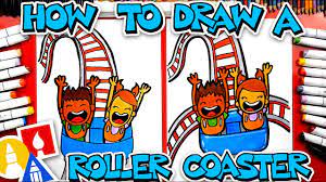 Jack and i are learning how to draw a super cool roller coaster! How To Draw A Roller Coaster Youtube