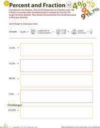 Is Your Fifth Grader A Budding Mathematician Challenge Her To Complete This Difficult Multi Step Worksheet She Ll Cha In 2020 Fractions Worksheets Fractions Decimals