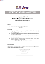 Dalam misi ini, kita menemui penyelidikan sains dan matematik tamadun melayu yang tersorok dalam lipatan manuskrip lampau berusia 1,600 tahun. Iklan Jawatan Kosong Universiti Sains Malaysia Usm Kerja Kosong Kerajaan Swasta