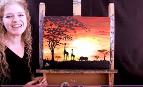 Learn how to paint a sunset in this step by step tutorial! Cookies And Canvas For Kids Berkshire Paint And Sip