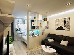 Дизайн однокомнатной квартиры с двуспальной кроватью