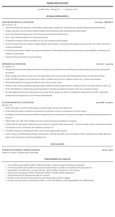 Make a smart impression to your company's hiring manager with the professional resume template 2013. Biomedical Engineer Resume Sample Mintresume