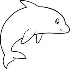 Pin By Xquizit Jem On Things To Draw Dolphin Coloring Pages Fish Drawing For Kids Easy Animal Drawings