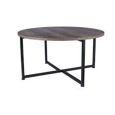 Rustic round coffee table side end table rustic industrial metal frame accent nightstands dining decorative displaying tables for reception living room black walnut wood easy assembly (dia. Best Rustic Coffee Tables Which Is Right For You Heavy Com