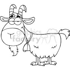 Black And White Goat Images Clip Art Black And White Outline Of A Mountain Goat Clipart Royalty Free Clipart 383336 Dessin Chevre
