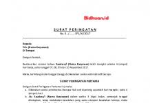 Dalam contoh surat teguran berikut ini akan terlihat bahwa setiap perusahaan sangat tegas untuk. 6 Contoh Surat Peringatan Pertama Tidak Masuk Kerja Dan Sekolah Berbagi Cerita Opini Edukasi Dan Hiburan