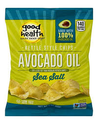 Good Health Kettle Style Potato Chips Cooked In 100 Avocado Oil Sea Salt 1 Ounce Bag Pack Of 30 Health Snacks Snacks Potato Chips