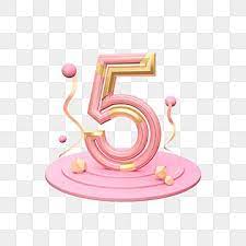 Creative Gold Pink Stereo Number 5 5 Clipart Three Dimensional Number C4d Png Transparent Clipart Image And Psd File For Free Download Gold Clipart Clip Art Geometric Background
