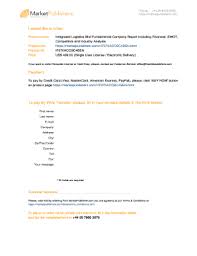 It offers warehousing and related services, such as rental of warehouses, bonded storage. Fillable Online Integrated Logistics Bhd Fundamental Company Report Including Financial Swot Competitors And Industry Analysis Market Research Report Fax Email Print Pdffiller