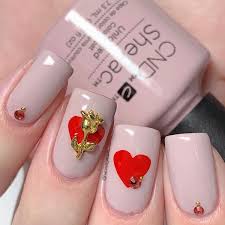 It's perfect season to make your nails a glamorous and fabulous look. Valentine S Day Nail Art In The Mood For Nude Behindthechair Com
