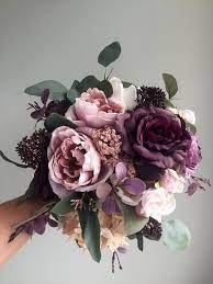 Fall Wedding Bouquet Purple Bridal Bouquet Silk Wedding Etsy In 2022 Fall Wedding Bouquets Purple Purple Wedding Bouquets Fall Wedding Bouquets