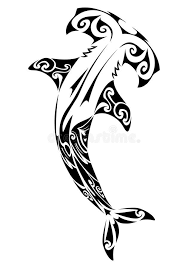 Black And White Hammerhead Shark Tattoo Hammerhead Shark Tattoo Stock Hammerhead Shark Tattoo Shark Tattoos Marquesan Tattoos