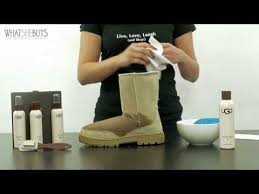 Step By Step Video How To Care For Ugg Sheepskin Footwear Uggs Cleaning Uggs Cleaning Ugg Boots