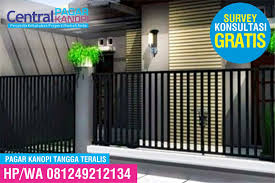 Pagar rumah minimalis bagian depan. Pagar Rumah Berkualitas Di Jember Berbagai Macam Model Pagar Minimalis Dan Murah Central Pagar Kanopi