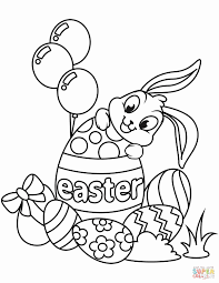 Printable Easter Bunny Coloring Pages Awesome Cute Easter Bunny And Eggs Coloring Page Bunny Coloring Pages Easter Coloring Book Easter Bunny Colouring