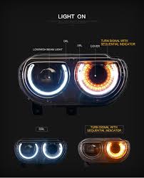 New Design Front Lights Dodge Challenger Srt 8 2008 2014 Vland Dodgechallengerheadli Dodge Challenger Accessories Challenger Accessories Dodge Challenger Srt