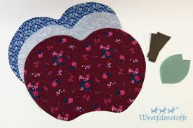 Herz vorlage zum ausdrucken pdf kribbelbunt. Tutorial Apfel Tischset Nahenwestfalenstoffe Blog