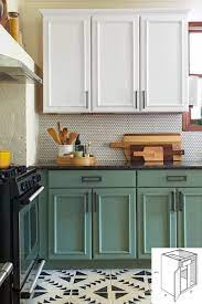 This is totally not me at all. Two Tone Cabinetry Ideas For Today Check The Pin For Lots Of Kitchen Cabinets Green Kitchen Cabinets Kitchen Cabinets Kitchen Design