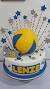 Happy Birthday Volleyball Cake Decorations
