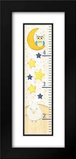 Amazon Com Bedtime Baby Growth Chart 14x40 Black Modern