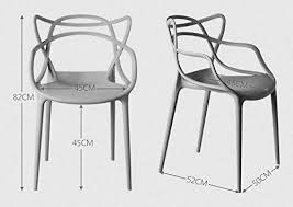 Upholstered in bi cast leather and chrome legs. Contemporary Modern Molded Plastic Chair Stacking Side Chair Kitchen And Dining Room Nordic Casual Restaurant Orange Buy Online At Best Price In Uae Amazon Ae