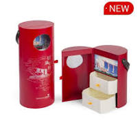 Custom Lighting Cylindrical Mooncake Box Set Packaging ...